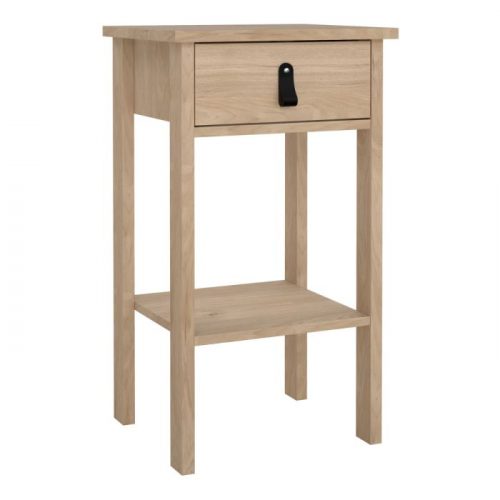 Loft Bedside Table with 1 Drawers in Jackson Hickory Oak