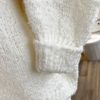 Chunky knit loose round neck boucle jumper - cream/off white - Image 3