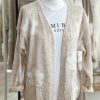 Knit cardigan with white flowers - Image 4