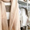 Softest oversized blanket scarf - Warm cream - Image 2