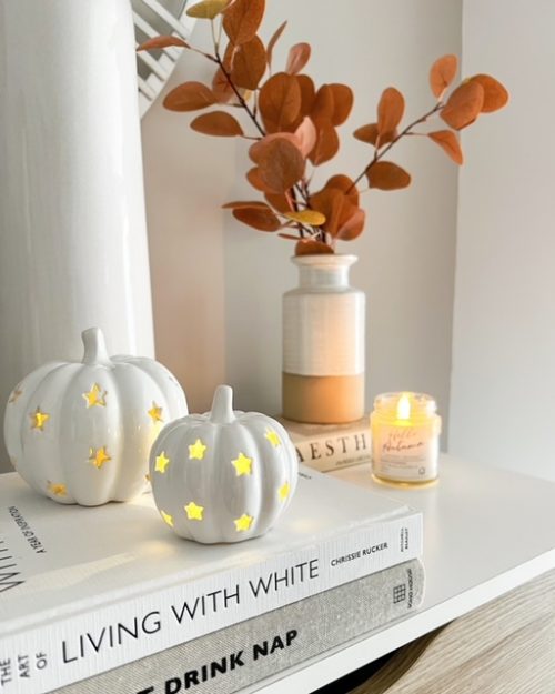 Star cut out pumpkin - 2 sizes