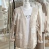 Knit cardigan with white flowers - Image 5