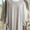 Brushed knit long swing top - Image 2