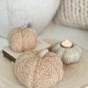Small softest taupe boucle pumpkin - Image 3