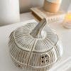 Beautiful ceramic light up 'house' pumpkin - Image 3