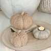 Small softest taupe boucle pumpkin
