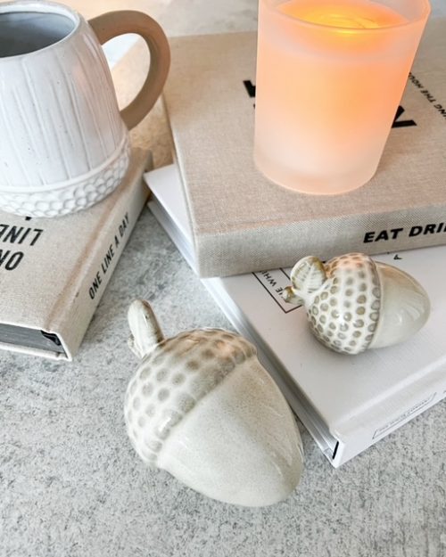Ceramic decorative acorns - 2 Sizes - Image 2