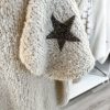 Boucle chunky knit jumper with star decoration - Image 3