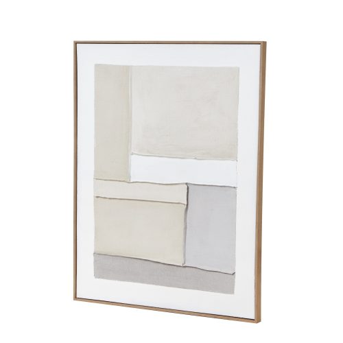 Pair of Contempo Alpha & Beta Framed Painting On Canvas - Image 5