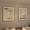Pair of Contempo Alpha & Beta Framed Painting On Canvas - Image 2