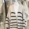 Oversized soft knit stripe cardigan - Image 6