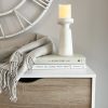 Two tone speckled finish chunky pillar candle holder - Image 3