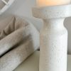 Two tone speckled finish chunky pillar candle holder - Image 4
