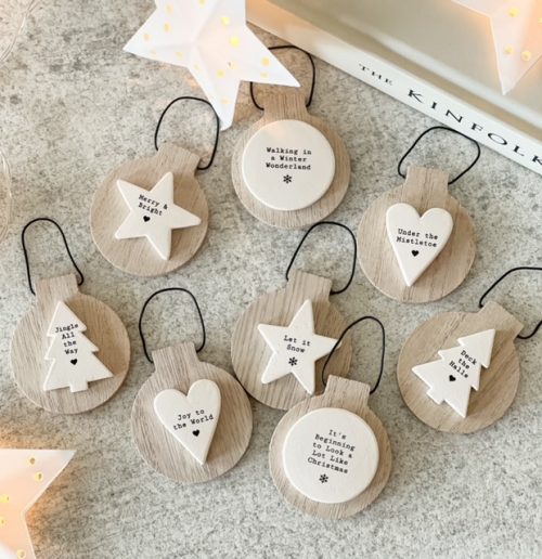 Wooden Nordic tree decorations - Image 4