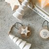 Hanging white ceramic tree decoration - Image 3