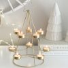Gold Christmas tree statement candle display - Image 2
