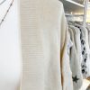 Soft touch long pocket cardigan in cream - Image 5