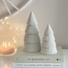 Small white ribbed ceramic tree - Image 2