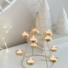 Gold Christmas tree statement candle display - Image 4