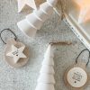 Hanging white ceramic tree decoration - Image 2