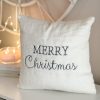 Softest boucle 'Merry Christmas' cushion - square