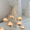 Gold Christmas tree statement candle display - Image 3