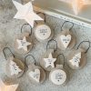 Wooden Nordic tree decorations