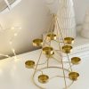 Gold Christmas tree statement candle display - Image 5