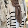 Oversized soft knit stripe cardigan - Image 5