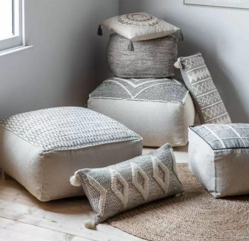 Bruno Pouffe Grey - Image 2