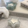 White frosted star candle - Image 4
