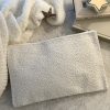 Boucle zip bag - off white