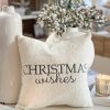 Softest boucle 'Christmas wishes' cushion - Square