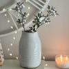 Stem fo faux glittered mistletoe