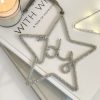Glass beaded 'Joy' hanging star - Image 2