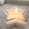 White frosted star candle - Image 2