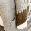 Longline contrast knitted cardigan - Image 3