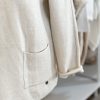 Cream roll neck jumper with pockets - Image 4