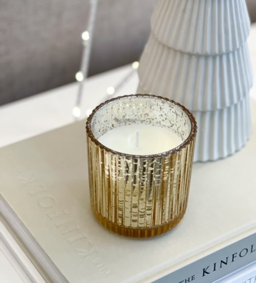 Beautiful mercury glass scented candle jar - Image 5