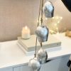 Stunning silver bells on rope - Image 2