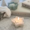 White frosted star candle