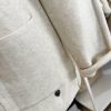 Cream roll neck jumper with pockets - Image 3