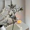 Stem fo faux glittered mistletoe - Image 2