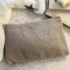 Boucle zip bag - taupe