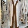 Longline hooded knit cardigan