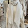 Softest oversized blanket scarf - off white