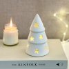 Ceramic white LED star cut out Christmas tree - Image 3