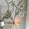 Stem of long faux glittered mistletoe - Image 2
