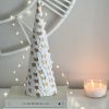 Large decorative scalloped Christmas tree
