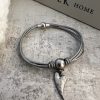 Multi strap heart bracelet